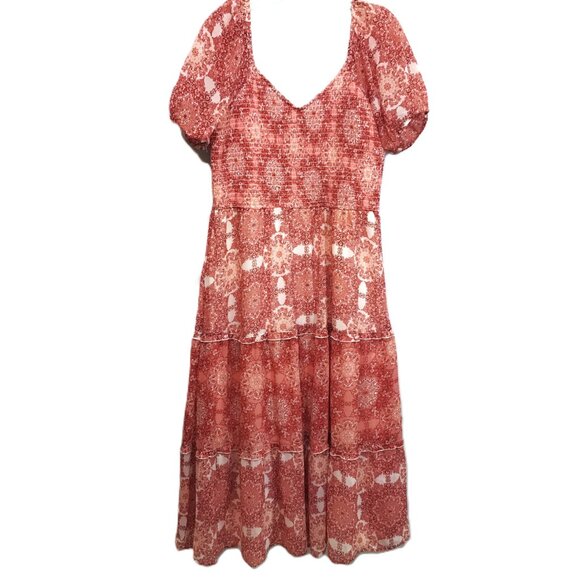 Sincerly Jules Dresses & Skirts - Julie Sariñana/ Sincerely Jules Smocked Summer Dress L Boho Off Shoulder